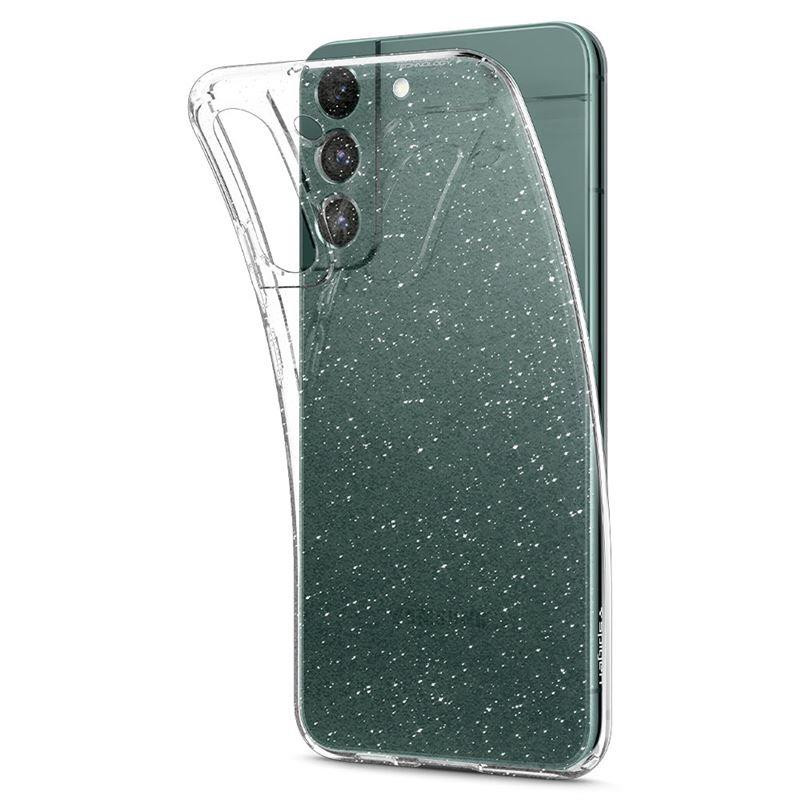 Spigen Skystųjų kristalų dėklas Samsung Galaxy S22 - skaidrus ir blizgantis