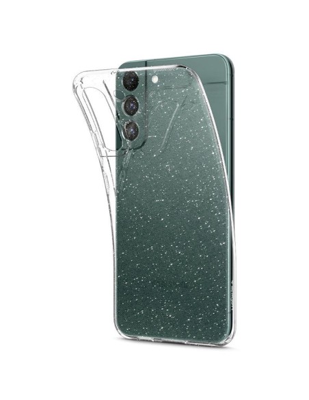 Spigen Skystųjų kristalų dėklas Samsung Galaxy S22 - skaidrus ir blizgantis Spigen Skystųjų kristalų dėklas Samsung Galaxy S22 - skaidrus ir blizgantis