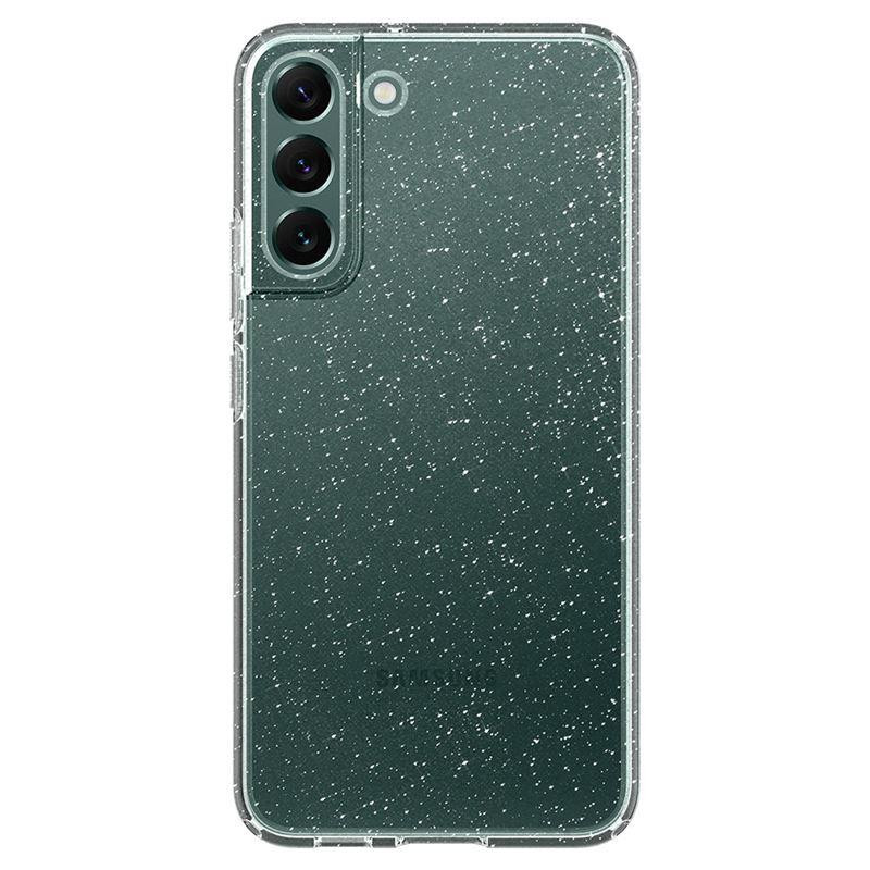 Spigen Skystųjų kristalų dėklas Samsung Galaxy S22 - skaidrus ir blizgantis