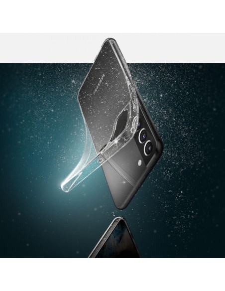 Spigen Skystųjų kristalų dėklas Samsung Galaxy S22 - skaidrus ir blizgantis Spigen Skystųjų kristalų dėklas Samsung Galaxy S22 - skaidrus ir blizgantis