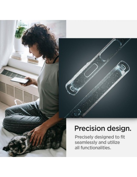 Spigen Skystųjų kristalų dėklas Samsung Galaxy S22 - skaidrus ir blizgantis Spigen Skystųjų kristalų dėklas Samsung Galaxy S22 - skaidrus ir blizgantis