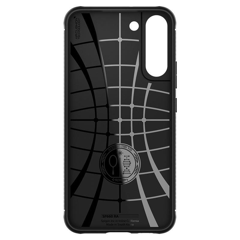 Spigen Rugged Armor dėklas, skirtas Samsung Galaxy S22 - matinė juoda