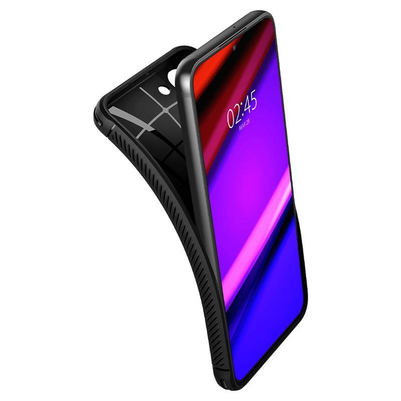 Spigen Rugged Armor dėklas, skirtas Samsung Galaxy S22 - matinė juoda