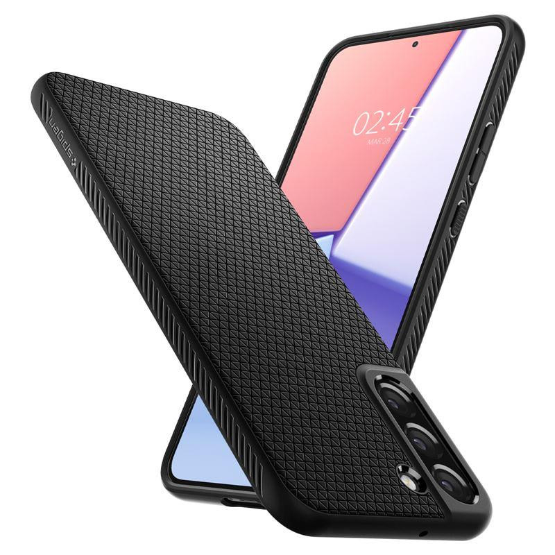Spigen Liquid Air dėklas, skirtas Samsung Galaxy S22 - matinė juoda
