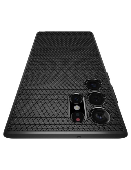 Spigen Liquid Air dėklas, skirtas Samsung Galaxy S22 Ultra - matinė juoda Spigen Liquid Air dėklas, skirtas Samsung Galaxy S22 Ultra - matinė juoda
