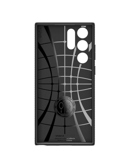 Spigen Liquid Air dėklas, skirtas Samsung Galaxy S22 Ultra - matinė juoda Spigen Liquid Air dėklas, skirtas Samsung Galaxy S22 Ultra - matinė juoda