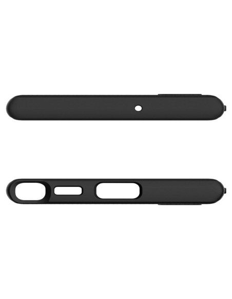 Spigen Liquid Air dėklas, skirtas Samsung Galaxy S22 Ultra - matinė juoda Spigen Liquid Air dėklas, skirtas Samsung Galaxy S22 Ultra - matinė juoda