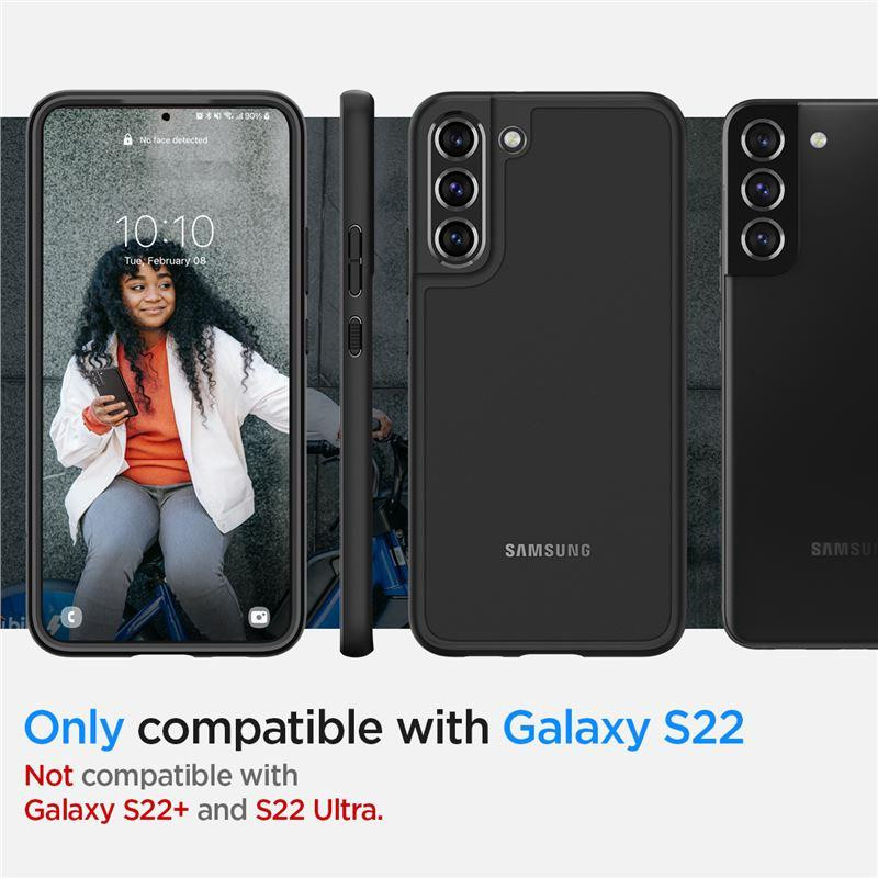 Spigen Ultra Hybrid dėklas, skirtas Samsung Galaxy S22 - matinė juoda