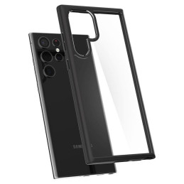 Spigen Ultra Hybrid dėklas, skirtas Samsung Galaxy S22 Ultra - matinė juoda