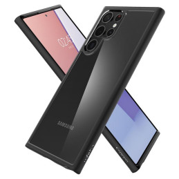 Spigen Ultra Hybrid dėklas, skirtas Samsung Galaxy S22 Ultra - matinė juoda