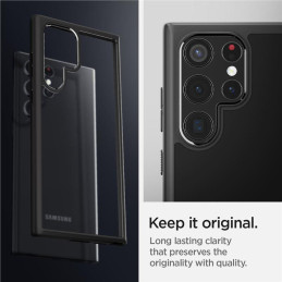 Spigen Ultra Hybrid dėklas, skirtas Samsung Galaxy S22 Ultra - matinė juoda