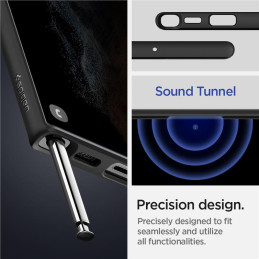 Spigen Ultra Hybrid dėklas, skirtas Samsung Galaxy S22 Ultra - matinė juoda