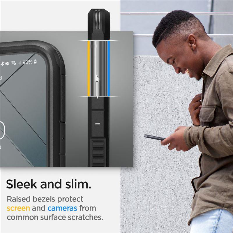 Spigen Tough Armor dėklas Samsung Galaxy S22 - juodas