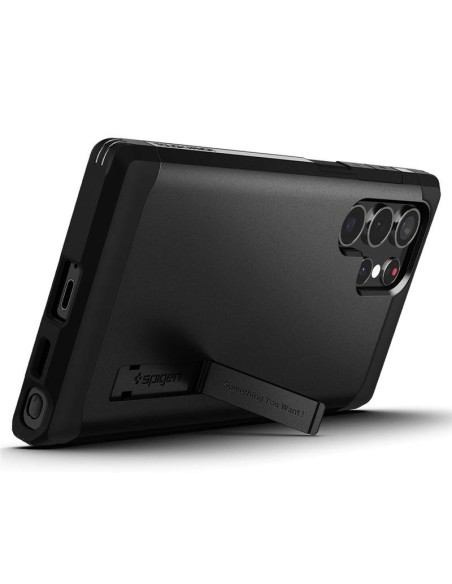 Spigen Tough Armor dėklas Samsung Galaxy S22 Ultra - juodas Spigen Tough Armor dėklas Samsung Galaxy S22 Ultra - juodas