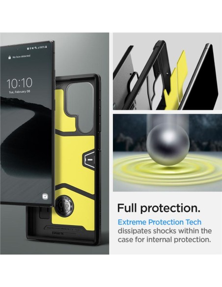 Spigen Tough Armor dėklas Samsung Galaxy S22 Ultra - juodas Spigen Tough Armor dėklas Samsung Galaxy S22 Ultra - juodas