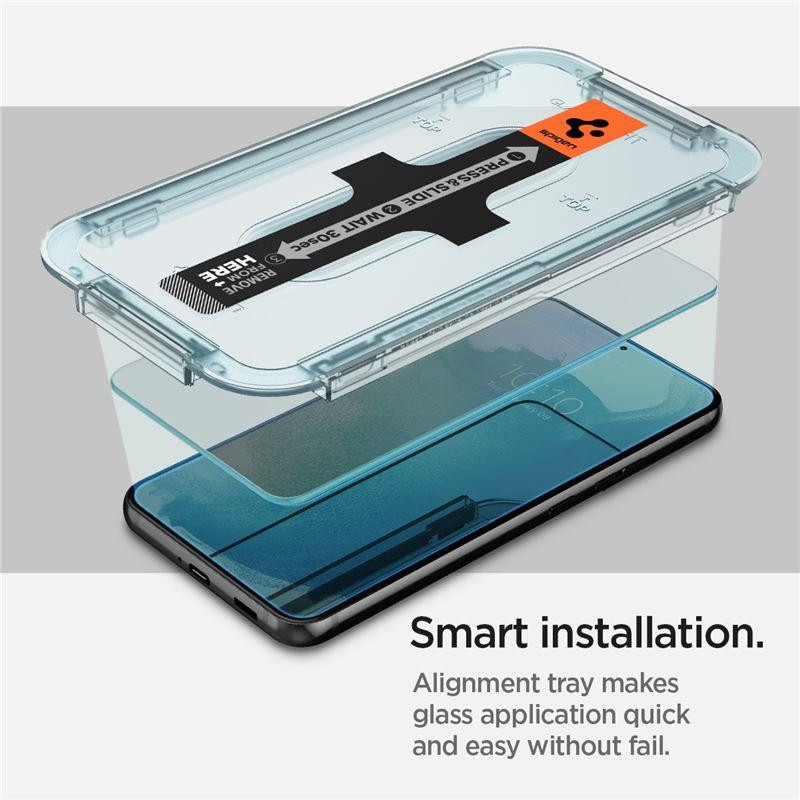 Spigen Glas.tR EZ Fit grūdintas stiklas Samsung Galaxy S22+ - 2 vnt.