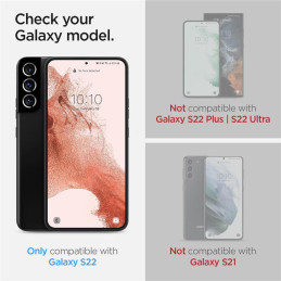 Spigen Glas.tR EZ Fit grūdintas stiklas Samsung Galaxy S22 - 2 vnt.