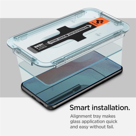 Spigen Glas.tR EZ Fit grūdintas stiklas Samsung Galaxy S22 - 2 vnt. Spigen Glas.tR EZ Fit grūdintas stiklas Samsung Galaxy S22 - 2 vnt.