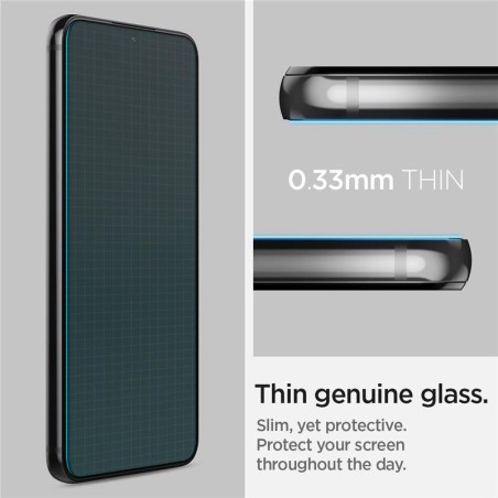 Spigen Glas.tR EZ Fit grūdintas stiklas Samsung Galaxy S22 - 2 vnt. Spigen Glas.tR EZ Fit grūdintas stiklas Samsung Galaxy S22 - 2 vnt.