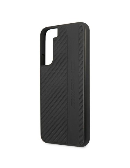 AMG Carbon Stripe&Embossed dėklas, skirtas Samsung Galaxy S22+ - juodas AMG Carbon Stripe&Embossed dėklas, skirtas Samsung Galaxy S22+ - juodas