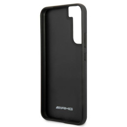 AMG Carbon Stripe&Embossed dėklas, skirtas Samsung Galaxy S22+ - juodas