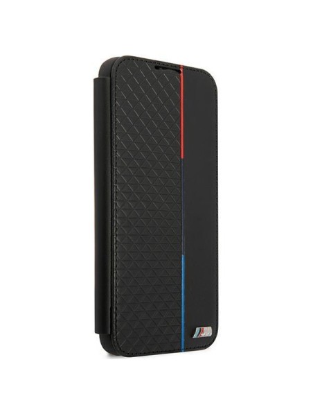BMW M Collection Triangles dėklas Samsung Galaxy S22+ - juodas BMW M Collection Triangles dėklas Samsung Galaxy S22+ - juodas