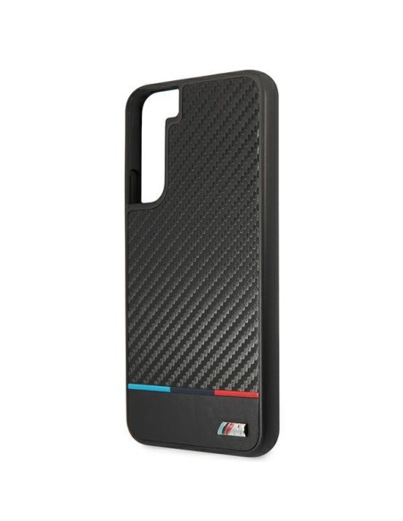 BMW M Collection Triangles dėklas Samsung Galaxy S22+ - juodas BMW M Collection Triangles dėklas Samsung Galaxy S22+ - juodas