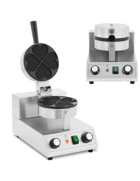 Vaflinė vaflinė širdelės formos vaflinė dia. 180mm 1000W Vaflinė vaflinė širdelės formos vaflinė dia. 180mm 1000W