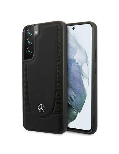 Mercedes Leather Urban Line dėklas Samsung Galaxy S22+ - juodas Mercedes Leather Urban Line dėklas Samsung Galaxy S22+ - juodas