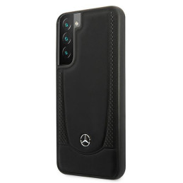Mercedes Leather Urban Line dėklas Samsung Galaxy S22+ - juodas