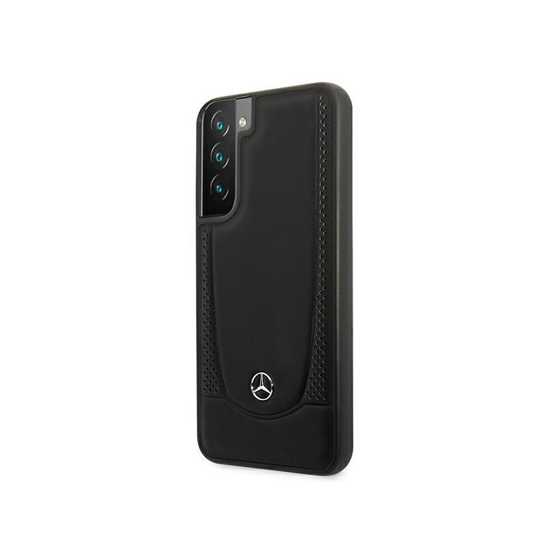 Mercedes Leather Urban Line dėklas Samsung Galaxy S22+ - juodas