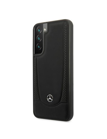 Mercedes Leather Urban Line dėklas Samsung Galaxy S22+ - juodas Mercedes Leather Urban Line dėklas Samsung Galaxy S22+ - juodas