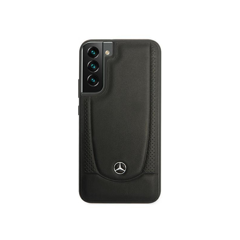 Mercedes Leather Urban Line dėklas Samsung Galaxy S22+ - juodas
