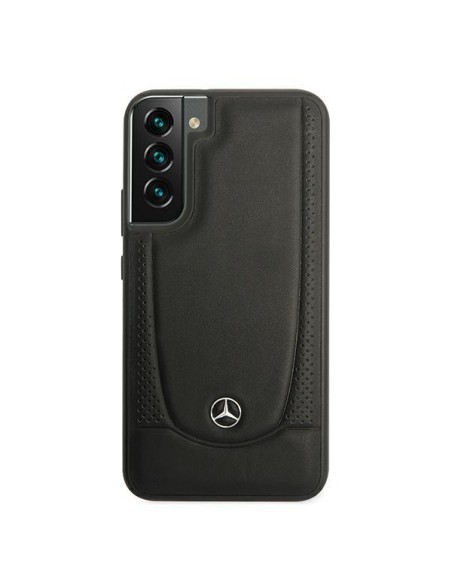 Mercedes Leather Urban Line dėklas Samsung Galaxy S22+ - juodas Mercedes Leather Urban Line dėklas Samsung Galaxy S22+ - juodas