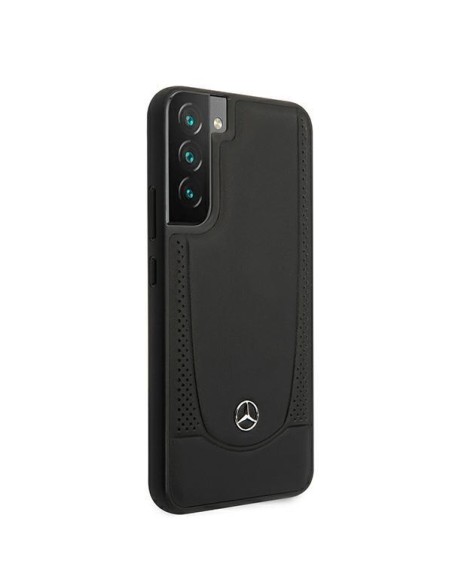 Mercedes Leather Urban Line dėklas Samsung Galaxy S22+ - juodas Mercedes Leather Urban Line dėklas Samsung Galaxy S22+ - juodas