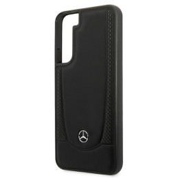 Mercedes Leather Urban Line dėklas Samsung Galaxy S22+ - juodas