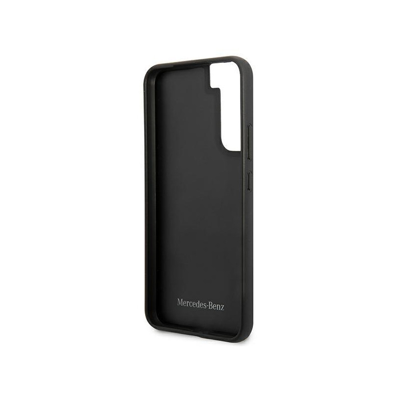 Mercedes Leather Urban Line dėklas Samsung Galaxy S22+ - juodas