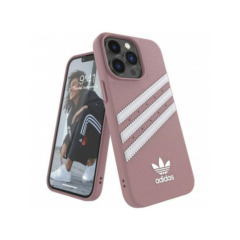 Adidas OR Molded Case PU, skirtas iPhone 13 Pro / iPhone 13 - rožinis Adidas OR Molded Case PU, skirtas iPhone 13 Pro / iPhone 13 - rožinis
