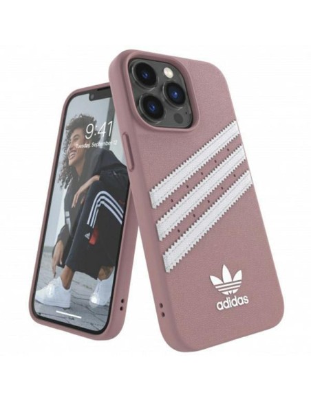 Adidas OR Molded Case PU, skirtas iPhone 13 Pro / iPhone 13 - rožinis
