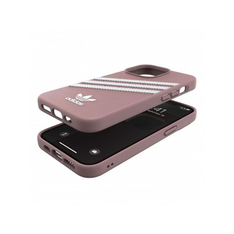 Adidas OR Molded Case PU, skirtas iPhone 13 Pro / iPhone 13 - rožinis
