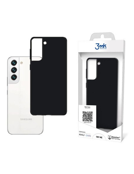 3mk matinis dėklas, skirtas Samsung Galaxy S22 5G – juodas