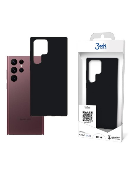 3mk matinis dėklas, skirtas Samsung Galaxy S22 Ultra 5G – juodas