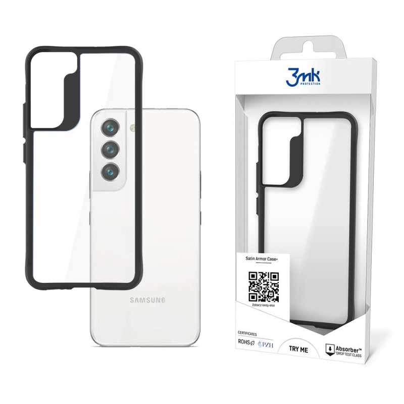 3mk Satin Armor Case+ dėklas, skirtas Samsung Galaxy S22 5G - skaidrus