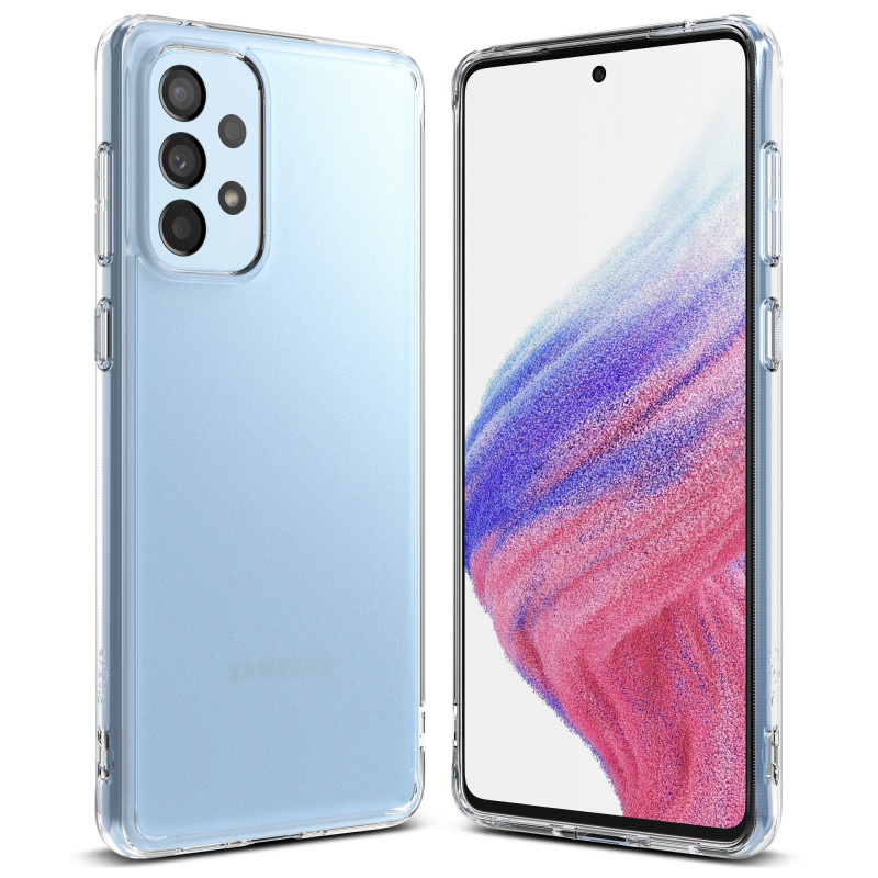 „Ringke Fusion Matte“ dėklo dangtelis su gelio rėmeliu, skirtas „Samsung Galaxy A53 5G Translucent“ ()