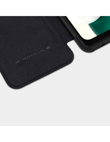 Nillkin Qin odinis dėklas Samsung Galaxy A13 5G rudas