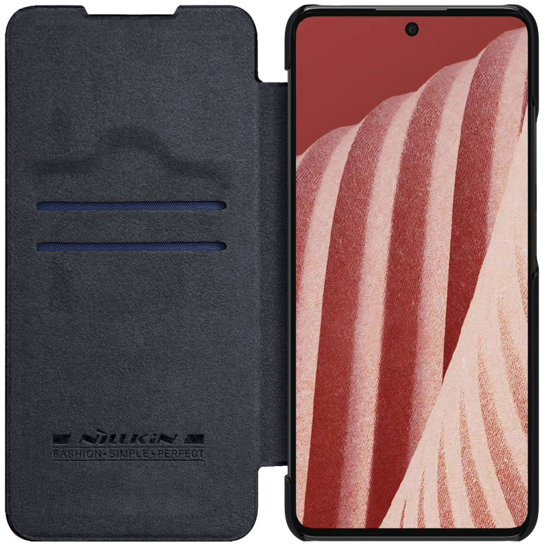 Nillkin Qin odinis dėklas Samsung Galaxy A73 juodas