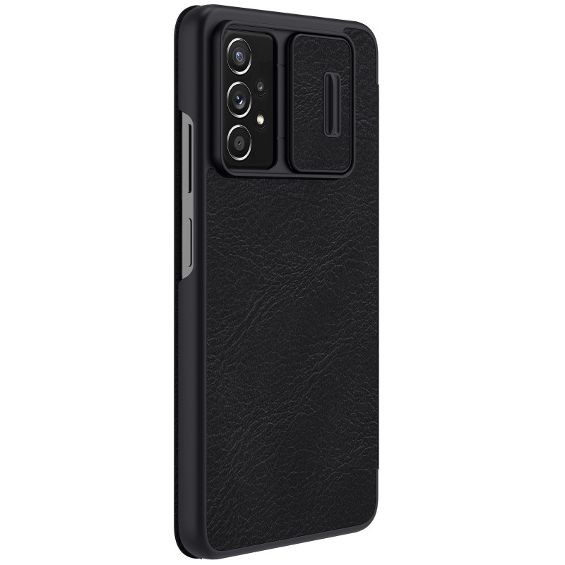 Nillkin Qin odinis dėklas Samsung Galaxy A73 juodas