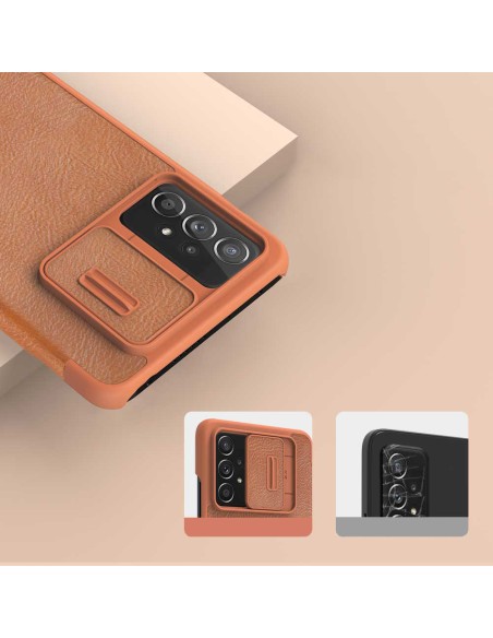 Nillkin Qin odinis dėklas Samsung Galaxy A73 juodas Nillkin Qin odinis dėklas Samsung Galaxy A73 juodas