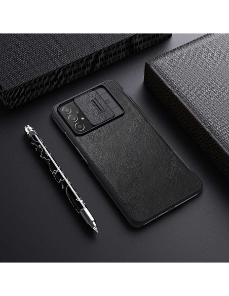 Nillkin Qin odinis dėklas Samsung Galaxy A73 juodas Nillkin Qin odinis dėklas Samsung Galaxy A73 juodas