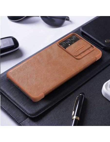 Nillkin Qin odinis dėklas Samsung Galaxy A73 juodas Nillkin Qin odinis dėklas Samsung Galaxy A73 juodas